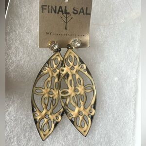 Rhinestone / metal earrings - NWT